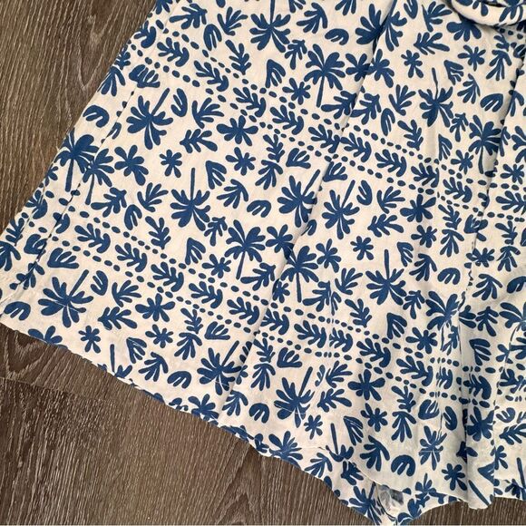 MinkPink Ithica Belted Shorts Blue White 100% Cotton SZ M NEW - Picture 10 of 15